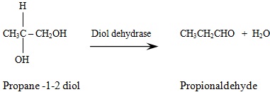 propane 1-2 diol and propionaldehyde